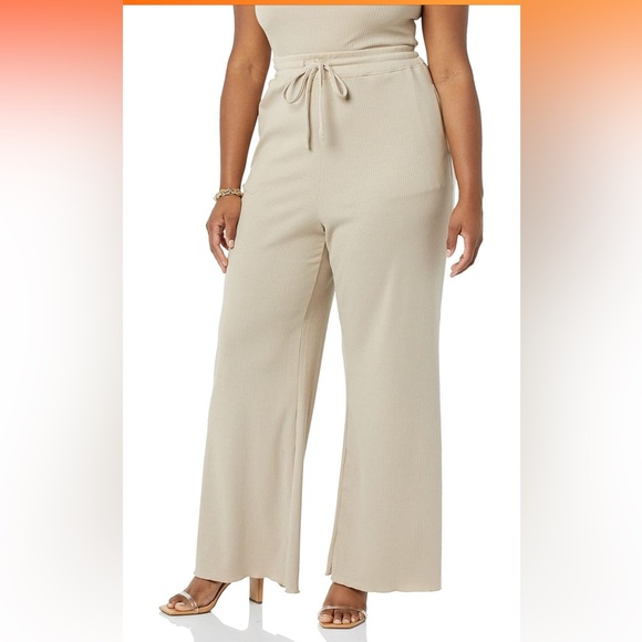 TEREA Women's Mila Wide Leg Pant..size Large..(NWT)Hummus - Picture 5 of 7